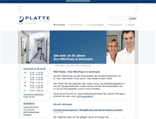 Tablet Screenshot of hno-platte.de